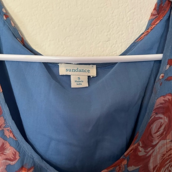 Sundance Meadows Explored Long Sleeve Midi Dress in Blue Combo Size S - Picture 4 of 7